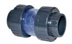 PVC Check valve with spring Transp Ø 32 mm