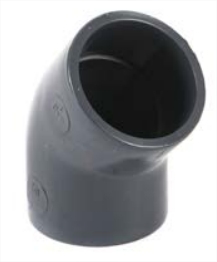 PVC Knee 45° Ø32 PN16