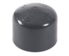 PVC Adhesive cap 3/4" PN16 + rubber