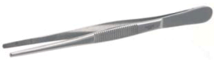Bochem tweezers - blunt, 18/10 steel - 130mm
