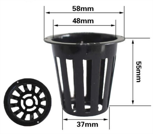 [COOCUPSM] Plastic net pot 5cm (Small)