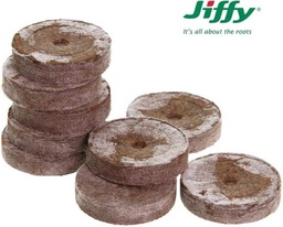 J7 Hort Peat Pel 42x43 ­Stacked Jiffy­7 Horticulture Peat Pellet, 42x43mm 6mm Indent (1000 pcs)