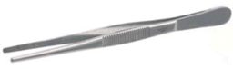 [VBGLABPIN130] Bochem tweezers - blunt, 18/10 steel - 130mm